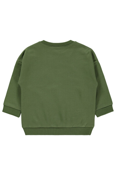 6-18 ay erkek bebek sweatshirt (Haki) - 2