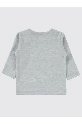 Basic 6-18 Ay Sweatshirt - Gri 6-9 Ay-Karmelanj - 2