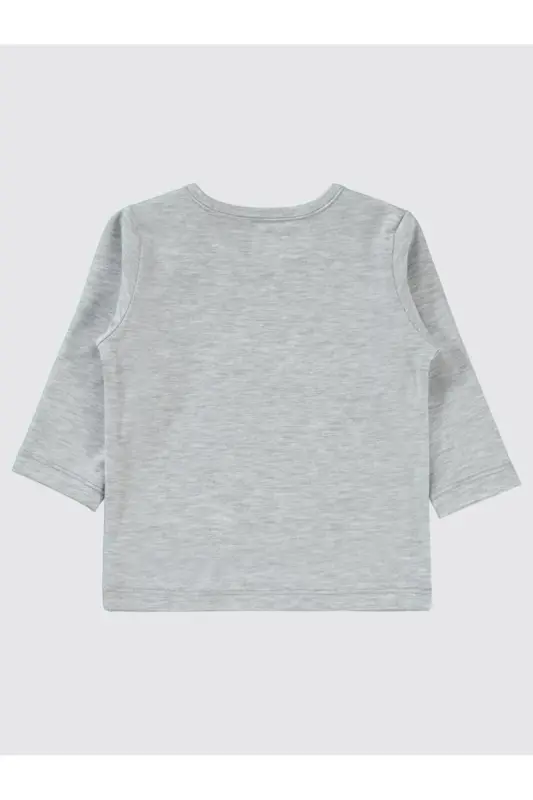 Basic 6-18 Ay Sweatshirt - Gri 6-9 Ay-Karmelanj - 2