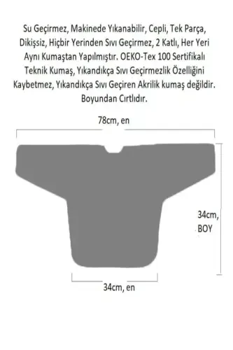 6-24 months, Zoo, Waterproof, Machine Washable, Pocketed, Velcro Long Sleeve Baby Bib - 5