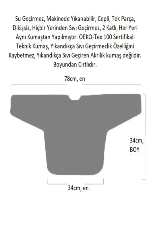 6-24 months, Zoo, Waterproof, Machine Washable, Pocketed, Velcro Long Sleeve Baby Bib - 5