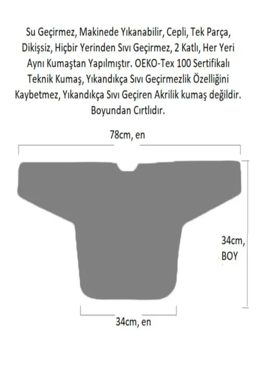 6-24 oy, Hayvonot bog'i, Suv o'tkazmaydigan, Mashinada yuvish mumkin, Cho'ntakli, Velcro uzun yengli chaqaloq ovqatlanish oldligi - 4