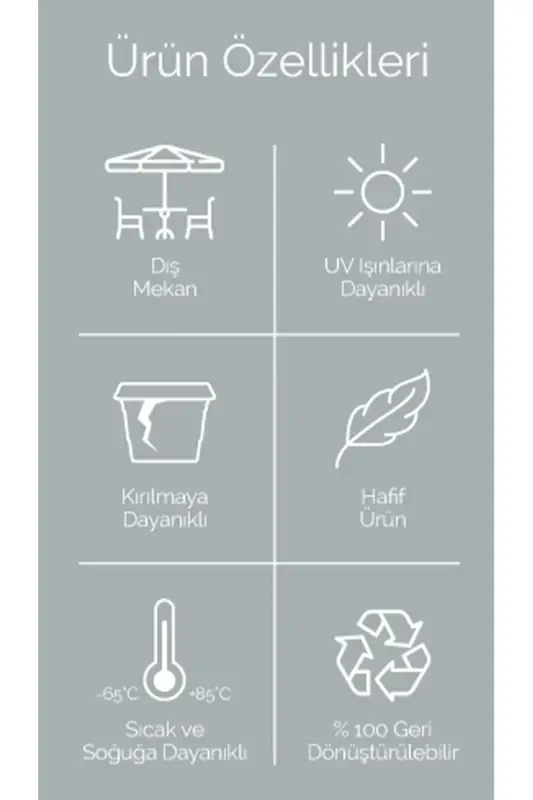 6 Adet Karasu Plastik Pera Askılı Balkon Saksısı(Plastik kelepçeli)-MAVİ - 6