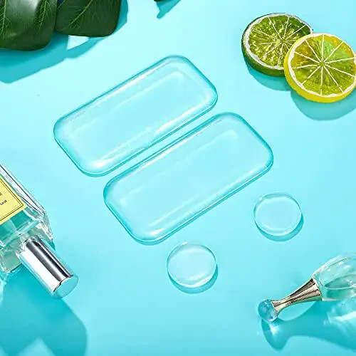 Maitys 6 Pieces Eyelash Extension Silicone Pads - Reusable Adhesive False Eyelash Holder for Loose Lash Grafting Gasket Pallet (Clear) - 6