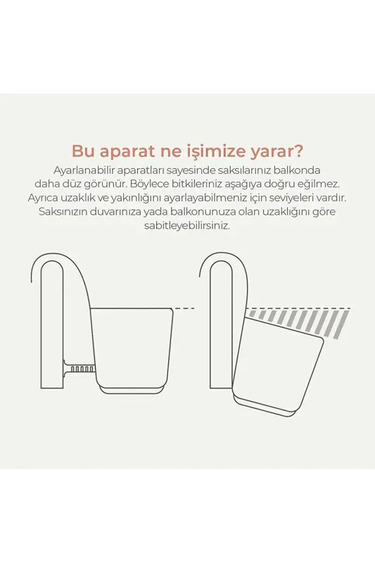 6 dona Karasu Plastik Pera Osilib Qo'yilgan Balkon Idish (Plastik Qisqichli) - TEMMUZ HOME
