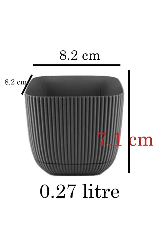 6 dona mini 6 rangli marjon kvadrat idish to'plami 6 dona - 3