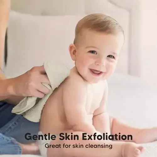 6 dona yumshoq bolalar uchun sochiq, bambukdan tayyorlangan viskoza - bolalar, yangi tug'ilgan chaqaloqlar uchun sochiqlar, go'dak dushi, kichkintoylar uchun qayta ishlatiladigan yuz sochiqlari, teriga yumshoq, bolalar uchun yuz sochiqlari, 10x10 (Tosh/Kabutar) - 3