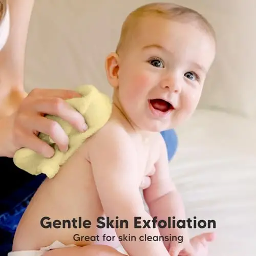 6 dona yumshoq bolalar uchun yuvinish latta, bambuk viskozasi - bolalar, yangi tug'ilgan chaqaloqlar uchun sochiqlar, go'dak dushi, kichkintoylar uchun qayta ishlatiladigan yuz sochiqlari, teriga yumshoq, bolalar uchun yuz yuvish latta, 10x10 (Quyosh nuri) - 3