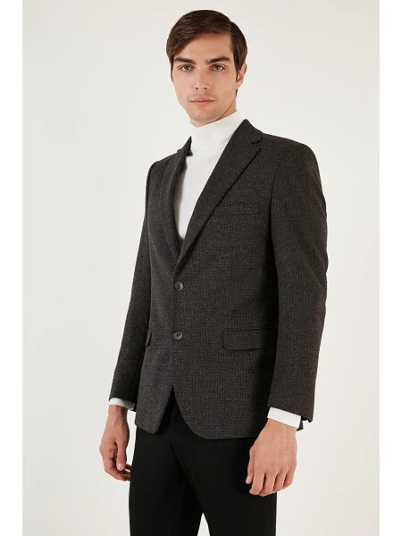 6 Drop Ikki Qatorli Yirtilgan Teksturavi Slim Fit Blazer Ko'ylagi 6601030 - LC WAIKIKI (1)