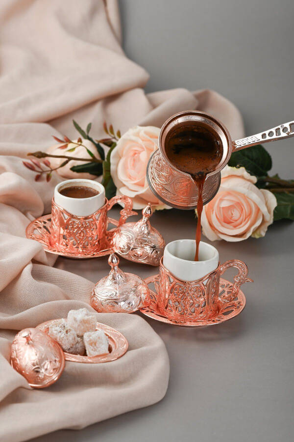 6 KİŞİLİK İNOX UYUMLU DÖKÜM CEZVE-GÜMÜŞ - 4