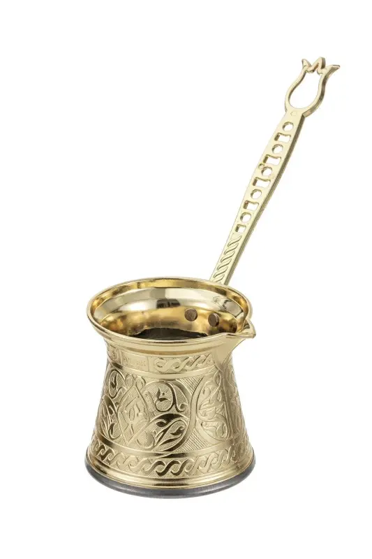 6 KİŞİLİK İNOX UYUMLU DÖKÜM CEZVE - GOLD - 1