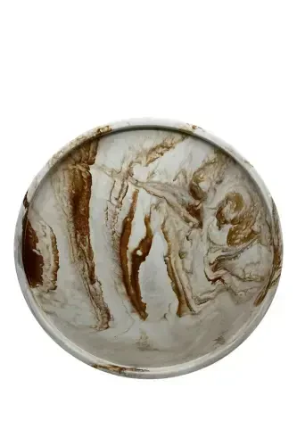 6-компонентный набор для ванной из бетона: мыльница для твердого и жидкого мыла, подставка для зубных щеток, полотенцедержатель, подставка для ароматических палочек, поднос для сервировки. - BETONMALL (1)