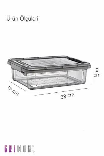 6 Lock Lid Large Food Storage Containers Refrigerator Organizer 3 Lt-6's 3 LT - 4