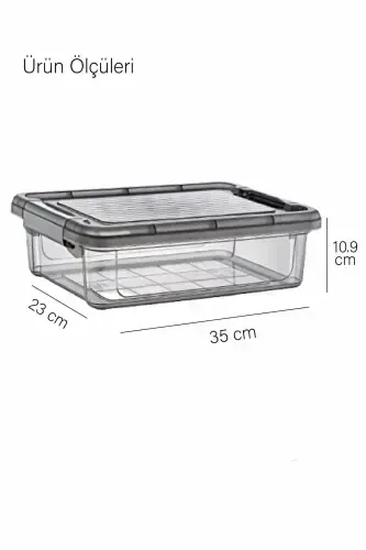 6 Locked Jumbo Size Food Storage Containers Refrigerator Organizer 6 Lt.-freezer-Set of 6 6 LT - 4