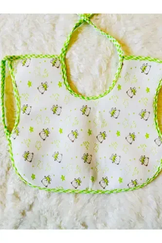 6-Pack Bear Print Waterproof Sleeved Baby Bibs (Girls & Boys) - ANNE DOKUNUŞU GIBI KUZUM BEBE (1)