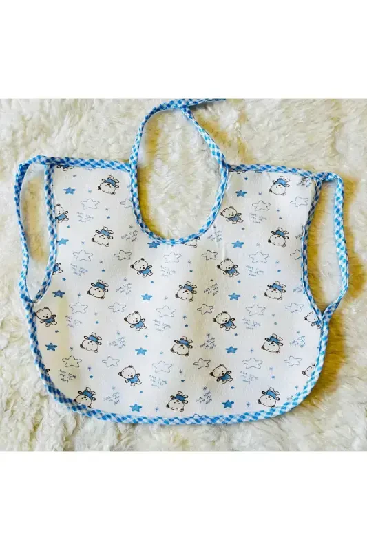 6-Pack Bear Print Waterproof Sleeved Baby Bibs (Girls & Boys) - 5
