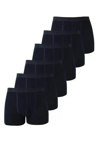 6-Pack Blue Men's Boxer Shorts with Lycra Stretch Fabric - BÜYÜKBEDENIZ (1)
