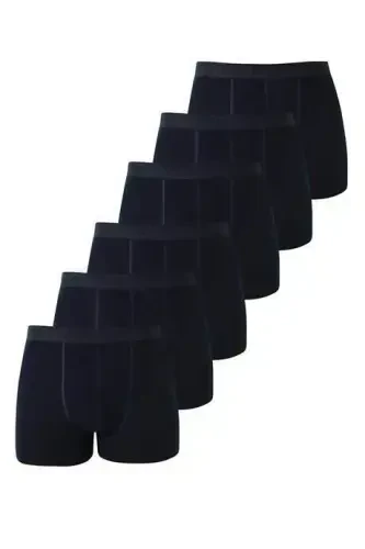 6-Pack Blue Men's Boxer Shorts with Lycra Stretch Fabric - 2