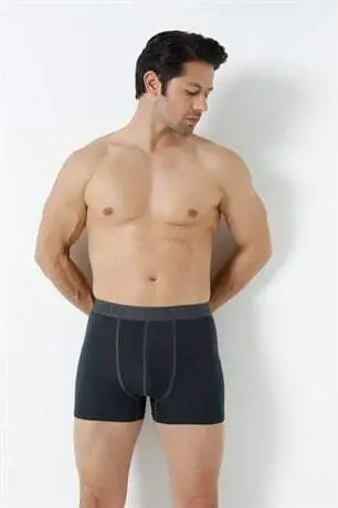 6-Pack Charcoal Grey Men's Boxer with Lycra-Stretch Fabric - 7