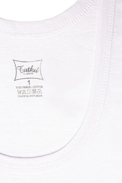 6 Pack Classic White Men's Undershirt - 2