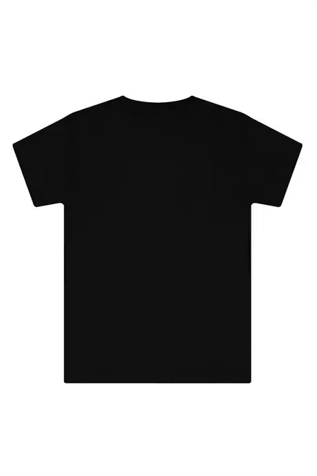 6 Pack Crew Neck Boys Black T-Shirt Short Sleeve 100% Cotton - 3