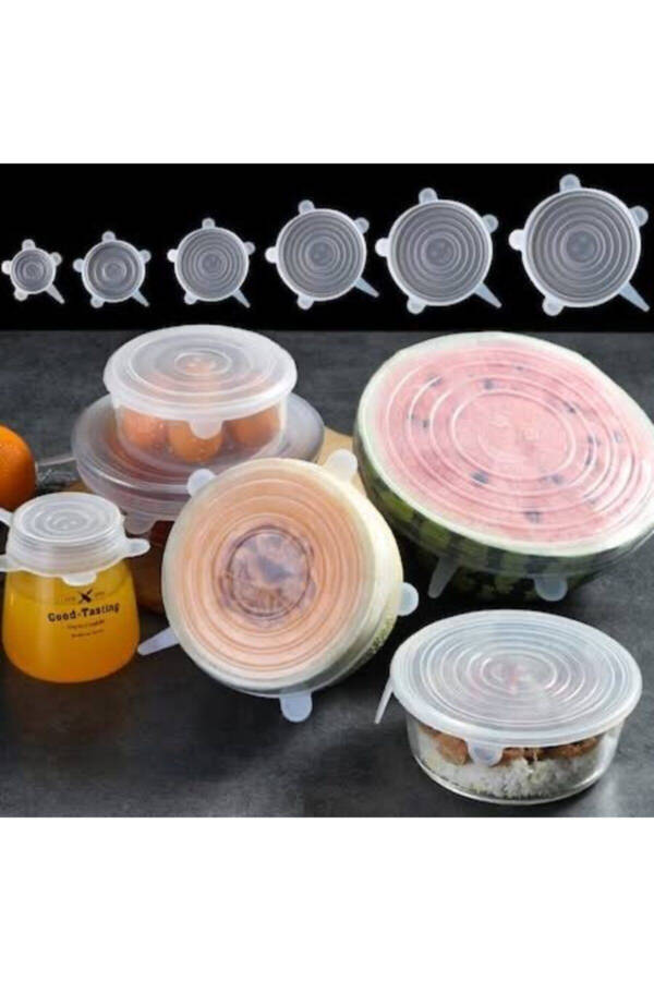 6 Pack Flexible Silicone Stretch Lids - 2