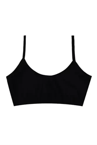 6-Pack Girls Black Padded Training Bras - BÜYÜKBEDENIZ (1)