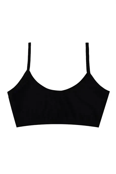 6-Pack Girls Black Padded Training Bras - 4