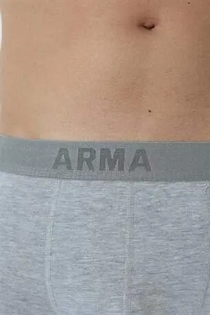 6-Pack Gray Men's Boxer Briefs with Stretch Fabric - 4