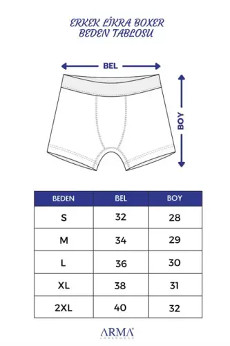 6-Pack Men's Cotton Lycra Stretch Fabric Colorful Boxer - 8