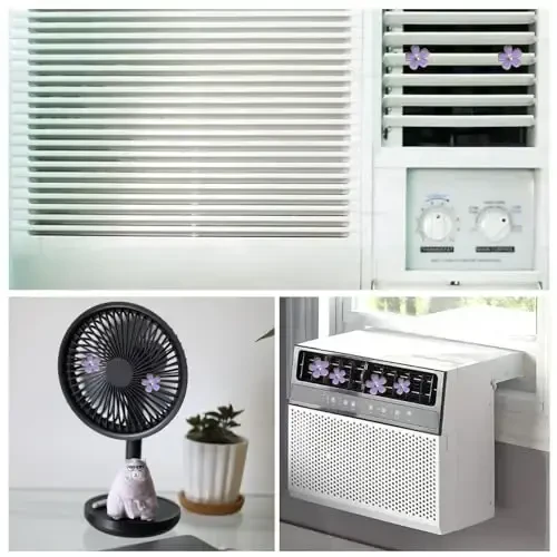 6 Pack Rangli ромашка gul avtomobil havo chiqarish klipslari Avtomobil ichki bezatish aksessuarlari uchun avtomobil havo chiqish freshener klipi (siyohrang) - 5