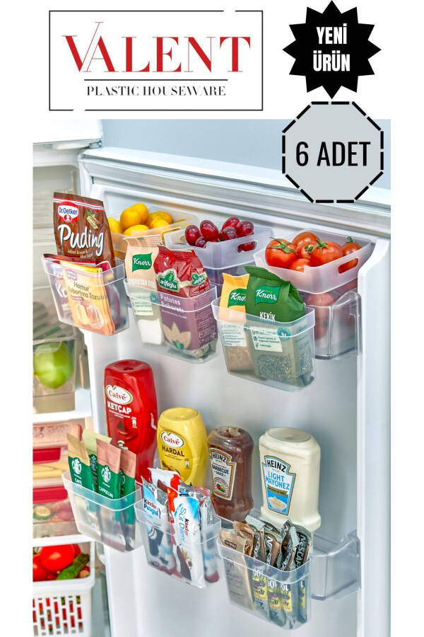 6 Pack Refrigerator Door Hanging Organizer, Mini Hanging Organizer - 17