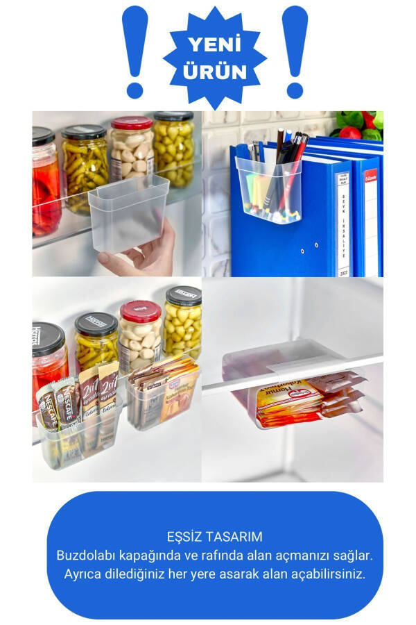 6 Pack Refrigerator Door Hanging Organizer, Mini Hanging Organizer - 24