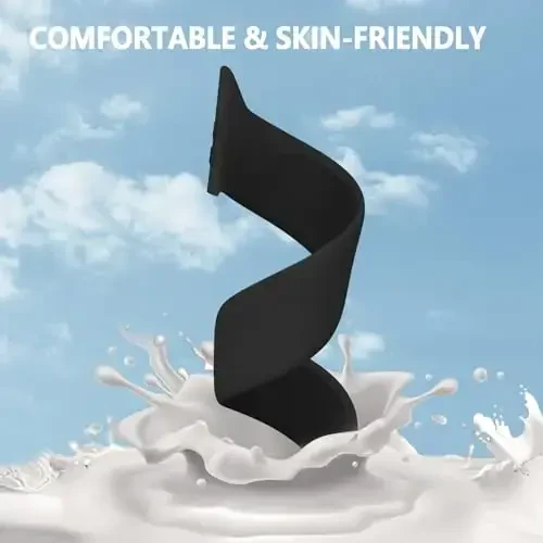 6 Pack Silicone Solo Loop Bands Compatible with Watch Band 40mm 38mm 41mm 44mm 45mm 46mm 42mm 49mm, Soft Stretchy Strap Sport Replacement Wristband for iWatch Series 10 9 8 7 6 SE 5 Ultra 4 3 2 1 - 2