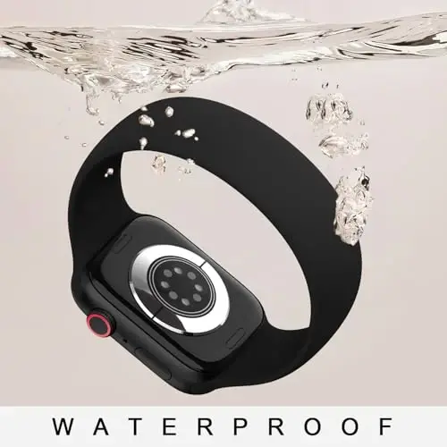 6 Pack Silicone Solo Loop Bands Watch Band 40mm 38mm 41mm 44mm 45mm 46mm 42mm 49mm bilan mos keladi, Soft Stretchy Strap Sport Replacement Wristband iWatch Series 10 9 8 7 6 SE 5 Ultra 4 3 2 1 uchun - 3