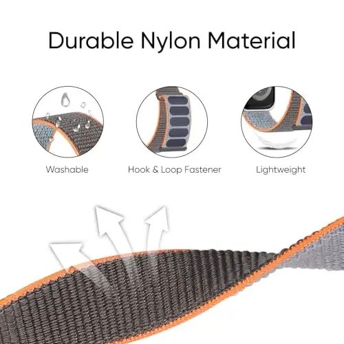 6 Pack Sport Nylon Loop Band Compatible with Apple Watch Band for Women Men | 38mm 40mm 41mm 42mm 44mm 45mm 46mm 49mm Adjustable Breathable Braided Straps for iWatch Series 12/11/10/9/8/7/6/5/4/SE/Ultra - 2