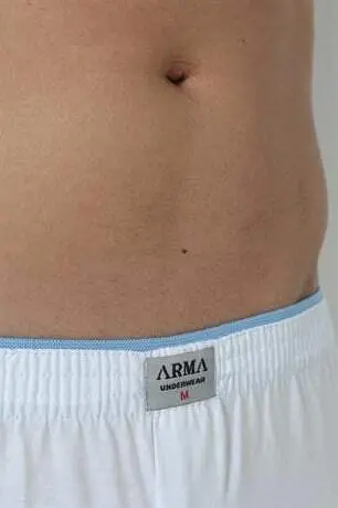 6-Pack White Men's Jersey Terry Waistband Boxer Brief 100% Cotton - 15