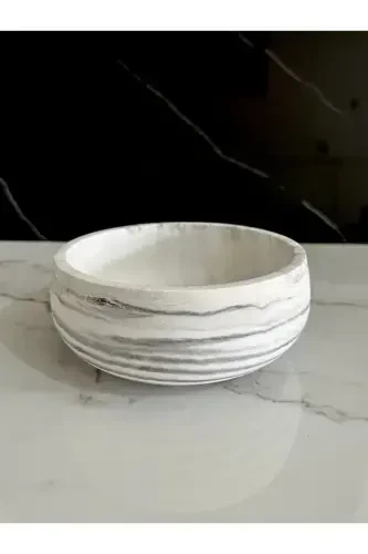 6 Parcha Marmar Naqshli Dekorativ Beton Hammom To'plami-Yashil - BETONMALL (1)