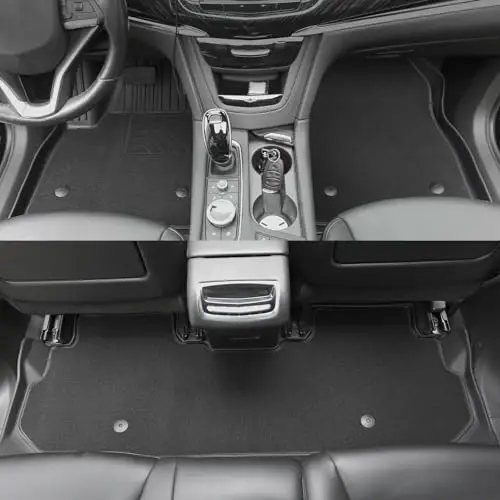 6 PCS Floor Mats Fit for Chevy Blazer 2019-2025 (Gas Only) - 1st and 2nd Row Custom Fit All Weather Protection Waterproof Car Accessories for Chevrolet Blazer (Floor Mats & Carpet Mats) - 2
