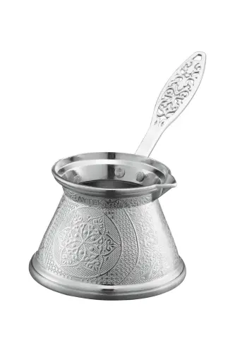6 Person Cast Coffee Pot Compatible with Stainless Steel - 3