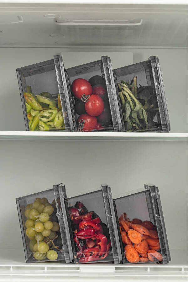 6-Piece 1.5 Litre Block Leakproof Storage Container Set Anthracite - 5