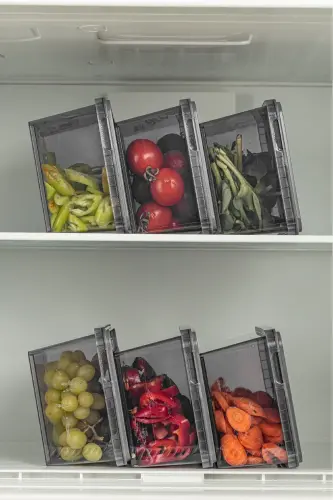 6-Piece 1.5 Litre Block Leakproof Storage Container Set Anthracite - 3