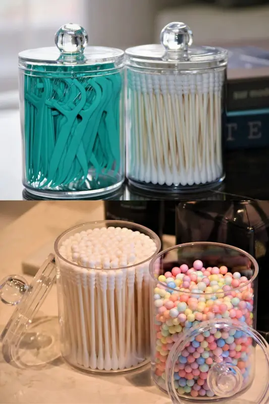 6-Piece Bathroom Set Cotton Swab Makeup Cotton Cotton - 5