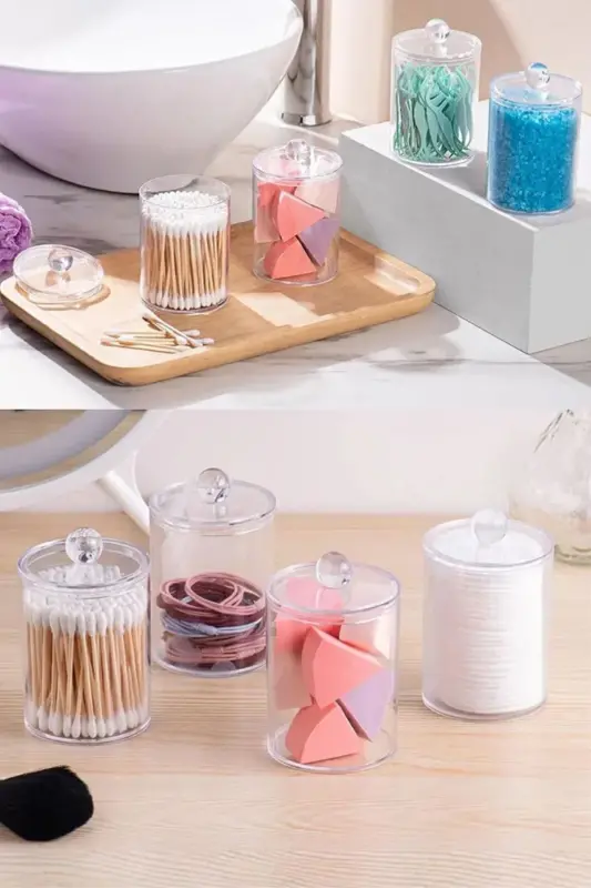 6-Piece Bathroom Set Cotton Swab Makeup Cotton Cotton - 7