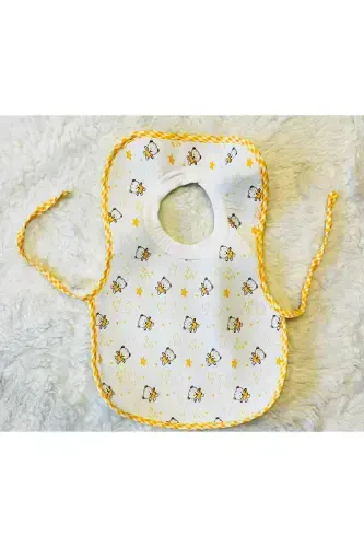 6-Piece Bear Print Waterproof Over-The-Head Baby Toddler Bib - 4