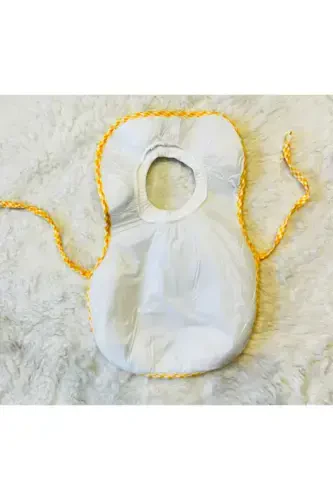 6-Piece Bear Print Waterproof Over-The-Head Baby Toddler Bib - 6