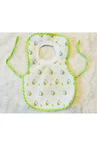 6-Piece Bear Print Waterproof Over-The-Head Baby Toddler Bib - 7