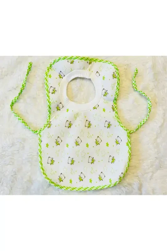 6-Piece Bear Print Waterproof Over-The-Head Baby Toddler Bib - 7