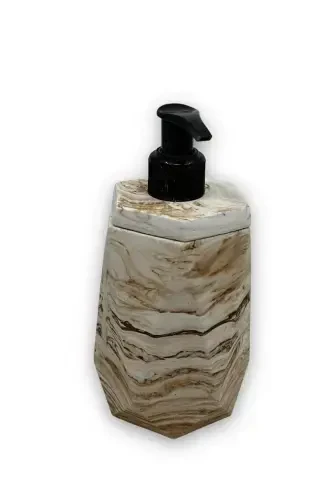 6-Piece Concrete Bathroom Set: Solid Soap Dish, Liquid Soap Dispenser, Toothbrush Holder, Towel Rack, Incense Holder, and Serving Tray - 7