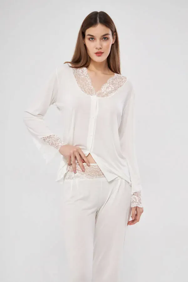 6-Piece Cotton Nightgown Dressing Gown Pajama Set Shorts Set Bride's Dowry Set - 1